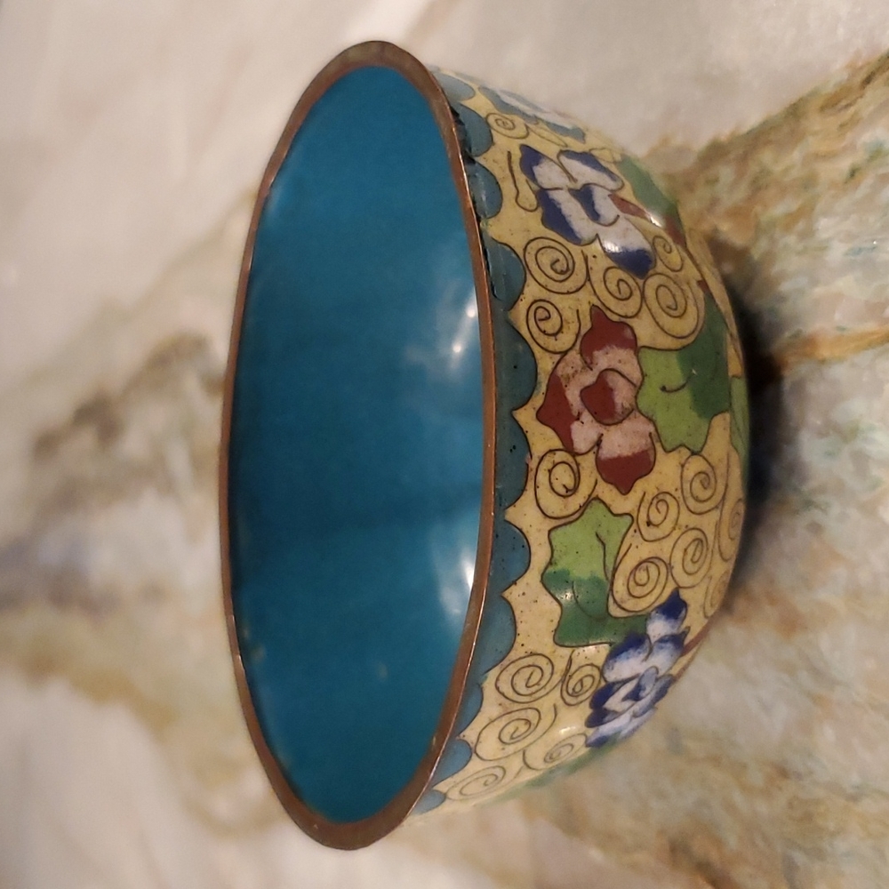 Vintage Cloisonne Bowl - Picture 2 of 11